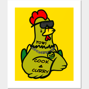 "C.C." the Curry Chicken Posters and Art